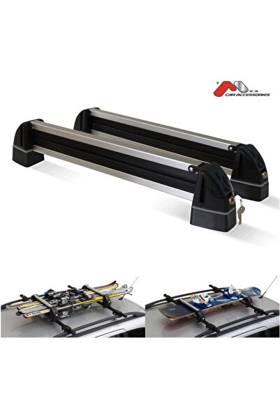 Menabo White Bear 4 Ski Snowboard Carrier with Crossbar Attachment