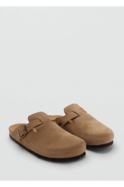 Mango Teen Tokalı deri terlik