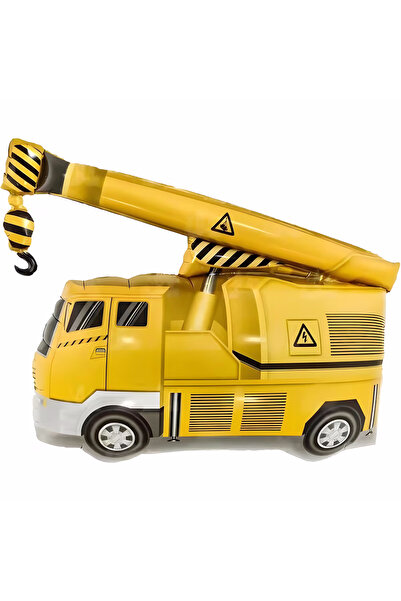 Noone Crane Shaped Foil Balloon - 77X86 cm Construction Vehicle Themed Birthday Balloon (Helium and Air Compatible)
