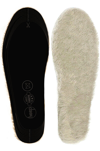 heep Gerçek Kürklü Hakiki Deri 35-45 Numara Ayakkabı Tabanlık