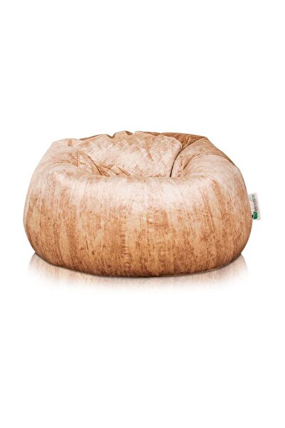 Anderson Ultra Soft Medium Luxury Velvet Bean Bag Chair - Beige