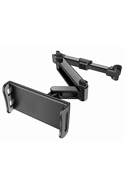 TelcoMag Adjustable headrest car mount for smartphone or tablet, universal, 360° rotation, black