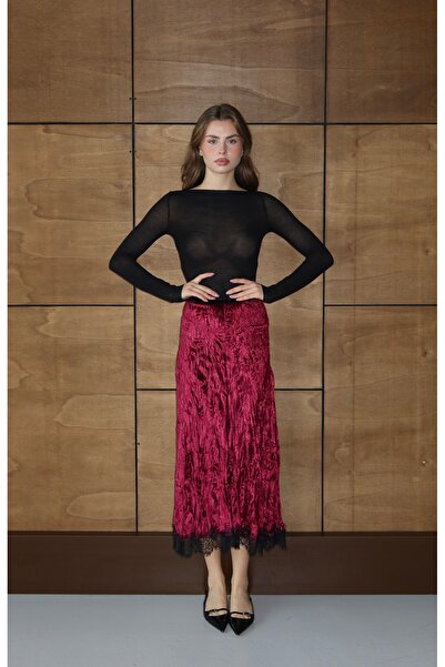 By ÖTE Fusta din dantelă de catifea