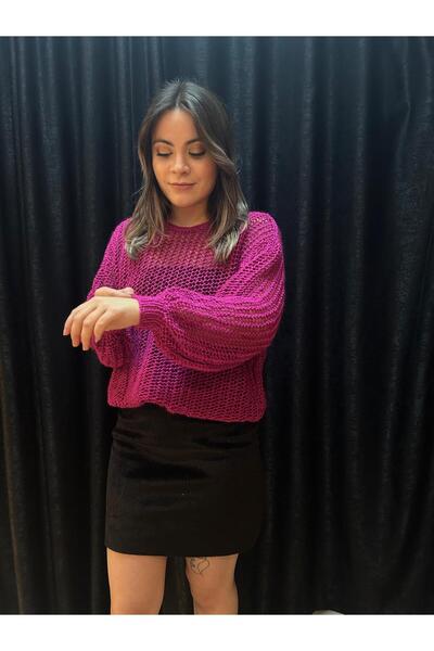 Elit Butik Hand-Knitted Fishnet Sweater