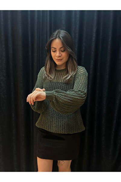 Elit Butik Hand-Knitted Fishnet Sweater