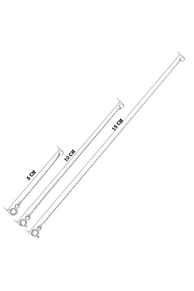 CAN SİLVER 925 Ayar Gümüş Kaplama Uzatma Zinciri