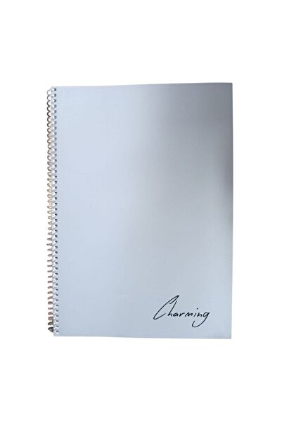 Tokaç أ4 بي بي. دفتر ملاحظات حلزوني 72 ورقة مسطح طراز TOK-170-رمادي