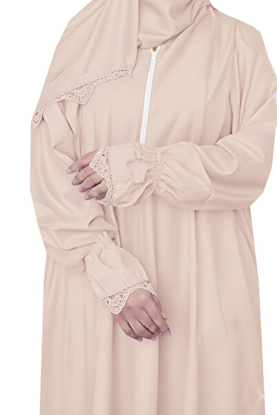 SDD شرشف صلاة سحاب قطن بارد وثقيل مع طرحة متصلة واسع ومريح