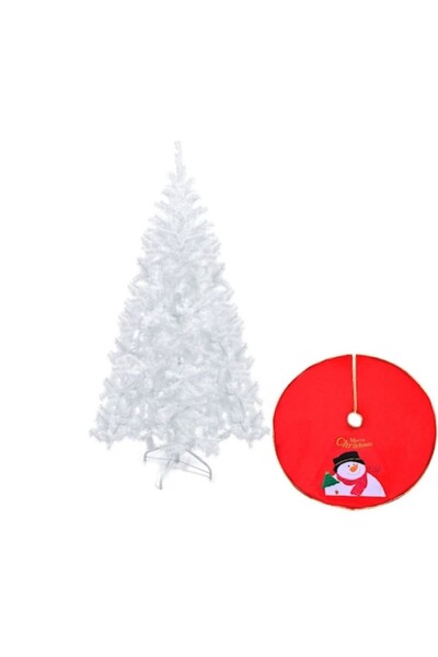 VENITIVO VINDEM CELOR INTELIGENTI VENITIVO® Premium Artificial Christmas Tree, White Snowed Branches, 540 Branches, 180 cm, 100 cm di