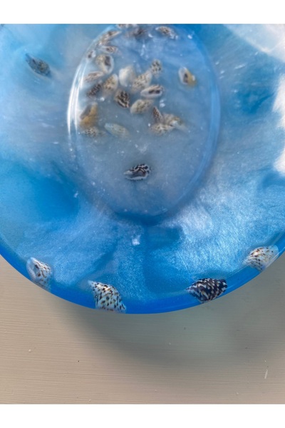 Phellos Suport pentru lingură cu tematică de mare și scoici, suport decorativ pentru lingură, design special pentru lingură.