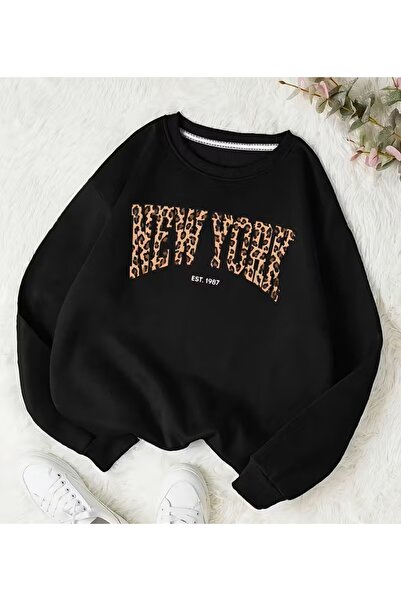 LELVANİ نيويورك مكتوب عليها بالعربية: ليوبارد