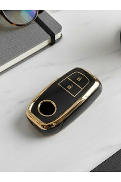 BİVİUM غطاء مفتاح نانو بزرين أسود لسيارات تويوتا CHR هايلكس كورولا لاند كروزر...