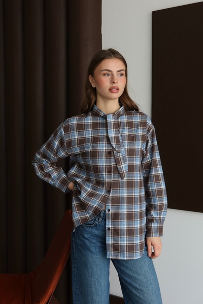 By ÖTE Ekose bağlama gömlek