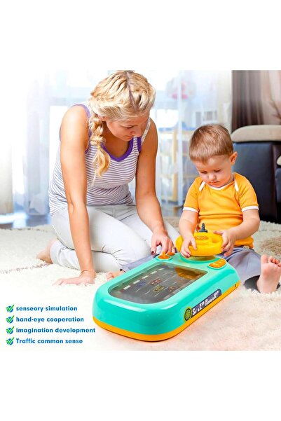 Hope لعبة محاكاة القيادة - عجلة قيادة موسيقية تفاعلية للأطفال (من 3 إلى 6 سنوات)