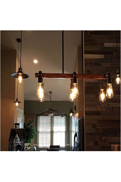 HYX Vintage Edison ST64 Dimmable 40W Antique LED Bulb, 2300K Warm White, E26/E27, Pack of 6