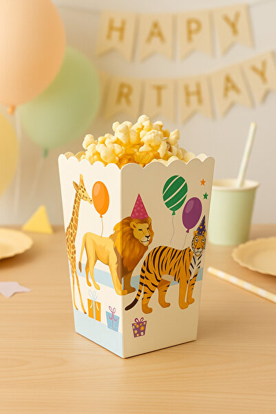 Partifabrik Safari Party Animals Retro Themed Egyptian Box 8 Pieces