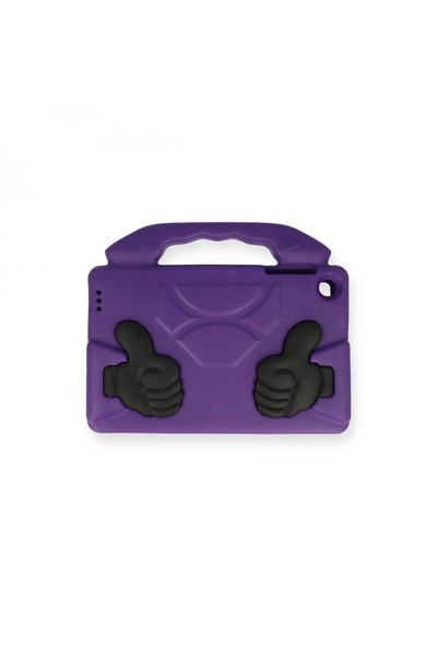 byhodi حافظة آيباد 5 إير 9.7 مع حامل للأجهزة اللوحية من السيليكون - بنفسجي