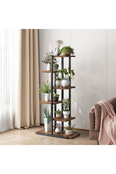 varioshop Plant and flower stand - shelf 113×60×20 cm, black-bronze