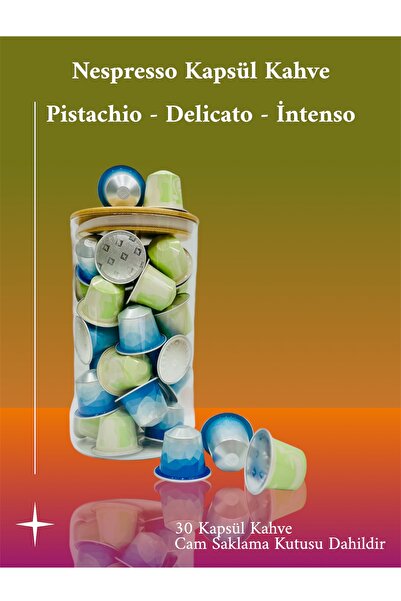 Nespresso Yaz Kapsül Kahveleri Pistachio - Intenso - Delicato 30 Kapsül