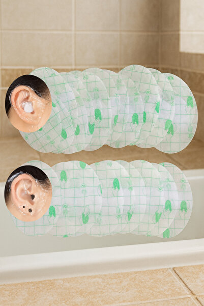 SYN AKSESUAR 20 Adet Su Geçirmez Yapışkanlı Kulak Koruyucu Bant – Yüzme ve Du...