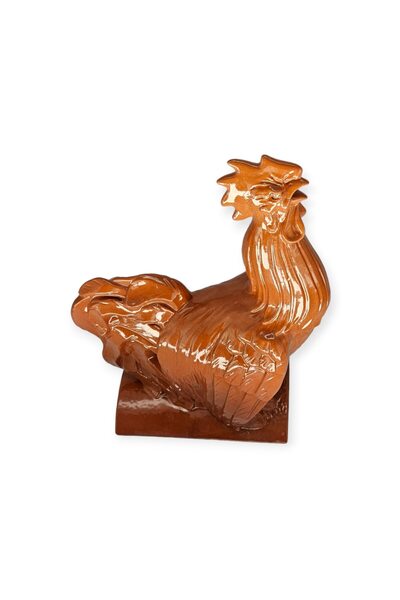 CERAMICA DE HOREZU Cocoș ornamental din ceramică pentru acoperiș, 50 cm