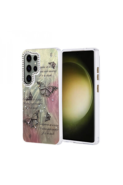 Genel Markalar Samsung Galaxy S25 Ultra Kılıf Blade Aynalı Desenli Kapak - De...
