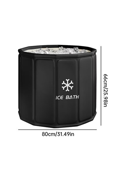 Yasee Taşınabilir Yetişkin Buz Banyosu Küveti Geniş Katlanabilir Soğuk Su Ban...