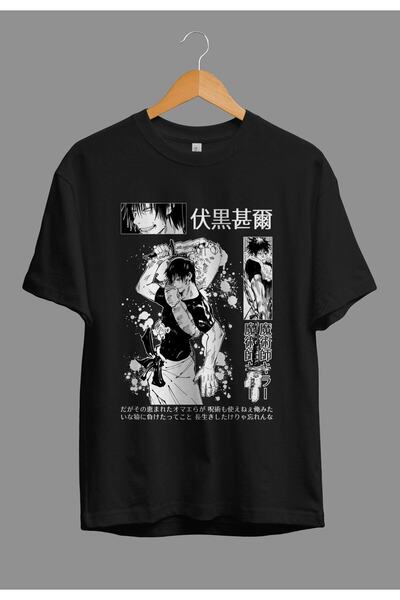 PERISENSE تي شيرت بتصميم مطبوع عليه شخصية الرسوم المتحركة Jujutsu Kaisen Toji...