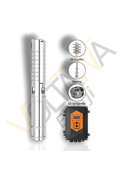 Pantec Solar Solar Dalgıç Pompa AC 90-300Volt / DC 90-430 / 2200 Watt Hmax 15...