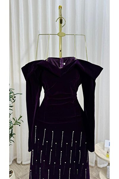 Heidi Raspberry shimmer dress