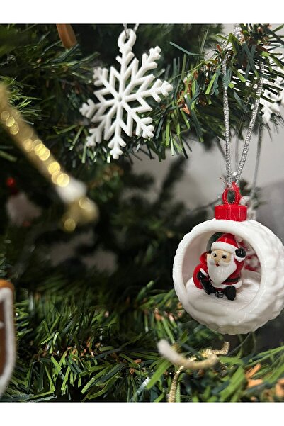 URAZ 3D BASKI ATOLYEM Yıl Başı (Yeni Yıl) süsleri Ağaç süsü 20li karışık paket.