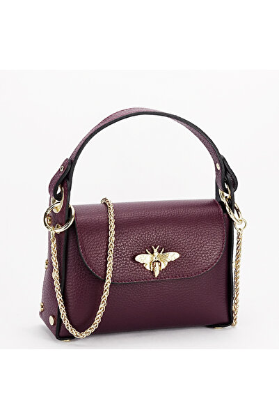 SOFILINE Small genuine leather bag B-1602, Burgundy