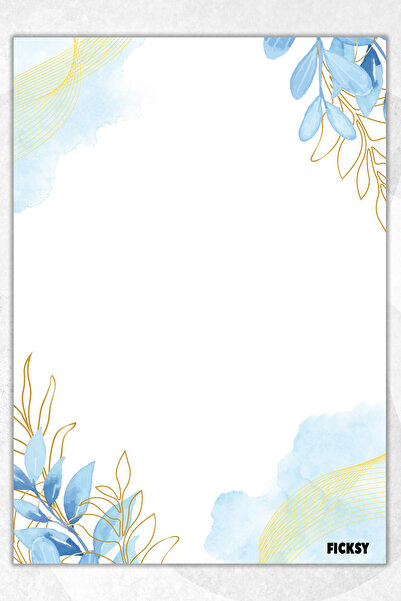 Ficksy دفتر ملاحظات A5 بدون خطوط - 50 ورقة - مذكرة - دفتر ملاحظات - ورق ملاحظات