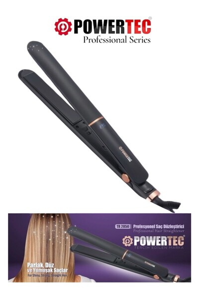 POWERTEC Tr 601 Professional Blow Dryer + Tr-2850 Ceramic Hair Styler Straightener