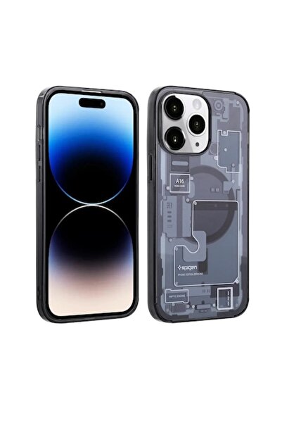 Spigen Ultra Hybrid ZeroOne case compatible with Apple iPhone 15, black