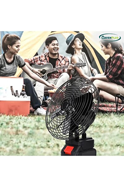 HavenPlus Portable Camping Fan, 21V Lithium Battery-Powered, Strong Wind, Low Noise, 48Vf MAX