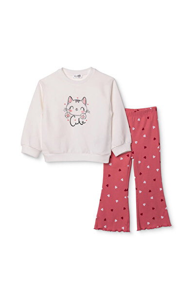 ebebek Hello Baby HelloBaby Kız Bebek Sweatshirt - Tayt İki İplik Bisiklet Ya...