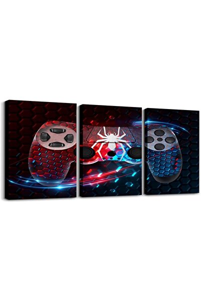 ALAYRA International Framed Video Game & Football Wall Art Set of 3 – Gamer R...