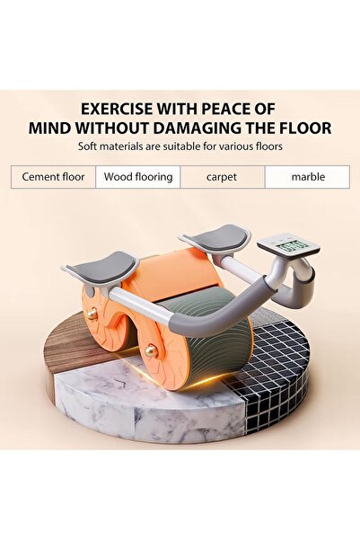 Generic Uota Elbow Support Automatic Rebound Abdominal Wheel Ab Roller for Abs Workout