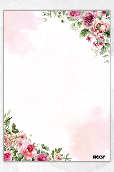 Ficksy دفتر ملاحظات A5 بدون خطوط - 50 ورقة - مذكرة - دفتر ملاحظات - ورق ملاحظات