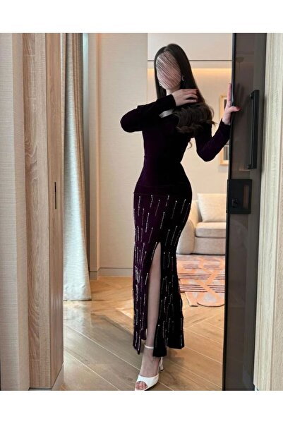 Heidi Raspberry shimmer dress