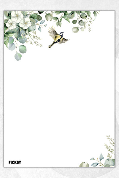 Ficksy دفتر ملاحظات A5 بدون خطوط - 50 ورقة - مذكرة - دفتر ملاحظات - ورق ملاحظات