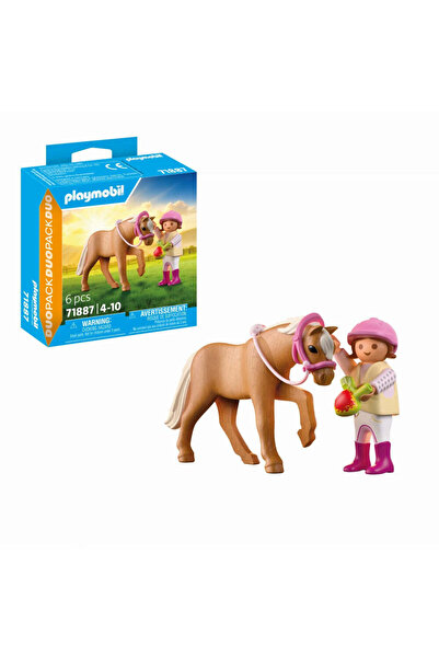 Playmobil - Set 2 figurine fetita cu ponei