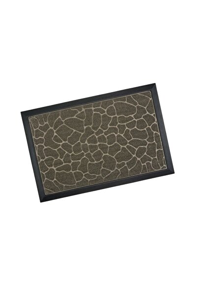 VENITIVO VINDEM CELOR INTELIGENTI VENITIVO entrance mat, non-slip, stone pattern, rectangular, synthetic, 60x40x0.6 cm, grey-green