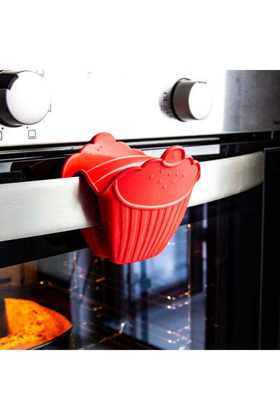 Leony 2 Pieces Silicone Heat Resistant Oven Pot Pan Tray Mitts Holding Set