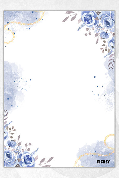 Ficksy دفتر ملاحظات A5 بدون خطوط - 50 ورقة - مذكرة - دفتر ملاحظات - ورق ملاحظات