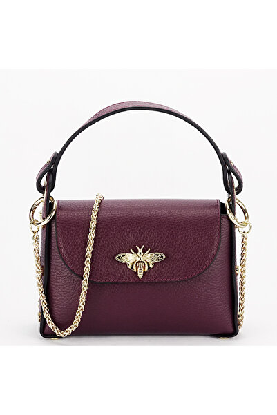 SOFILINE Small genuine leather bag B-1602, Burgundy