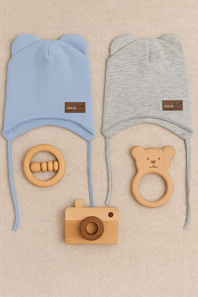 greenmoss قطن 100% ، قبعة طفل مزدوجة