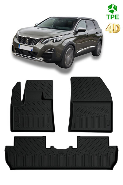 Peugeot 5008 Gt-line Uyumlu 4d Havuzlu Kauçuk Paspas 2017 2023