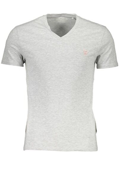 Guess Men's T-Shirt, Gray, 100% Cotton, L